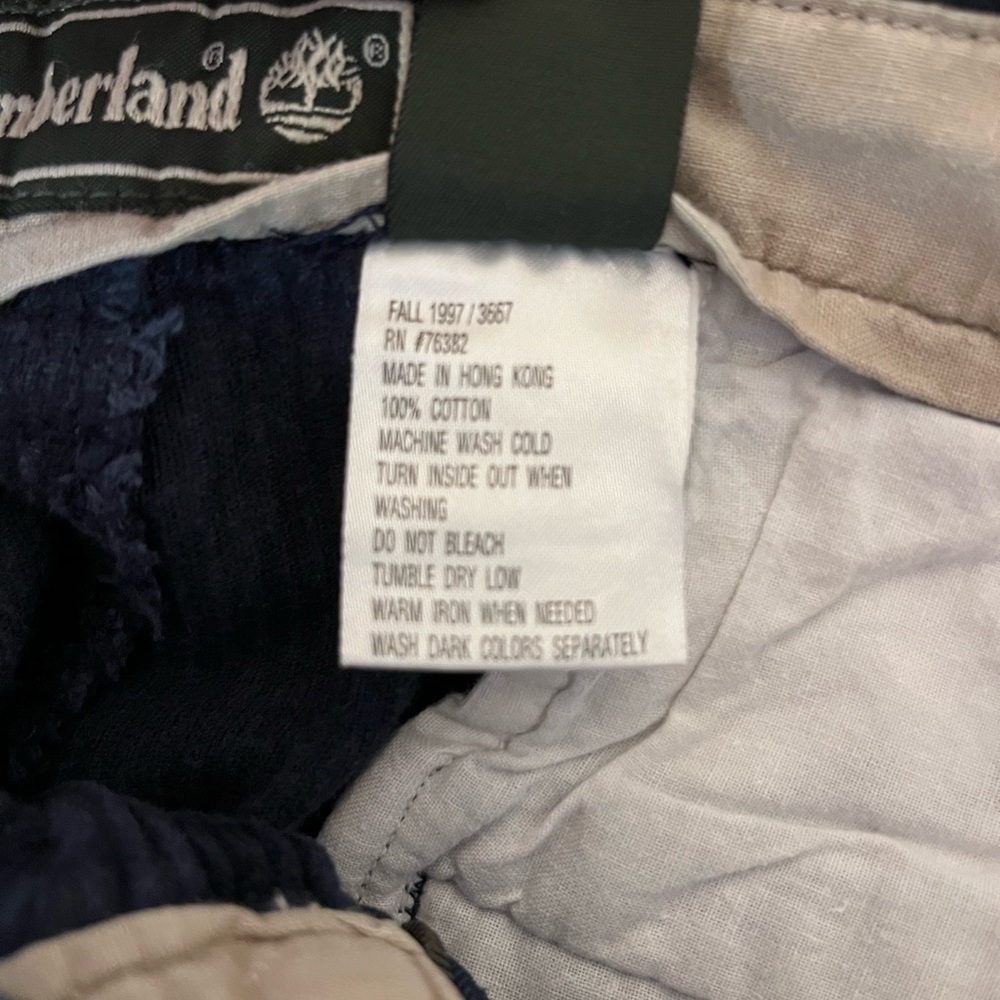 VTG Timberland Navy Corduroy Pants, Size 36x30 - Picture 7 of 7